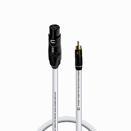 Coluber Cable Unbalanced XLR Female Cable to RCA Male - Pro 3-Pin Connector