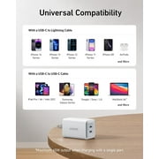 Anker Nano Charger, 47W USB C Charger, 2 Port Compact Foldable for iPhone 16/15 and More Series
