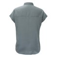 thumbnail image 2 of Blusa Simply Basic para Mujer, Bolsa en Pecho Cuello Verde Talla G, 2 of 4
