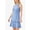 COOL CLOUD, variant on Adrianna Papell Halter Neck Sleeveless Tie Back Flounce Hem with Lace Trim Hook & Zipper Back Closure Solid Stretch Knit Crepe Dress-COOL CLOUD / 2