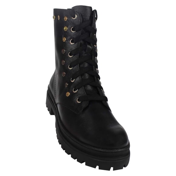 BOTA CASUAL GIUSTO MUJER NEGRO PIEL 1761 Leon 1761p