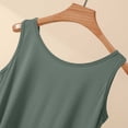 thumbnail image 5 of Liweisiy Women'S Solid Color Casual Tank Tops Crewneck Sleeveless Relaxed Fit Tops Summer Breathable Athletic Workout Undershirts Green 2Xl, 5 of 6