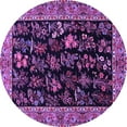 thumbnail image 1 of Ahgly Company Indoor Round Animal Purple Traditional Area Rugs, 6' Round, 1 of 4