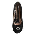 thumbnail image 4 of Badgley Mischka Low Heeled Ballerinas (Little Kid Sizes), Black Shimmer, 3, 4 of 7