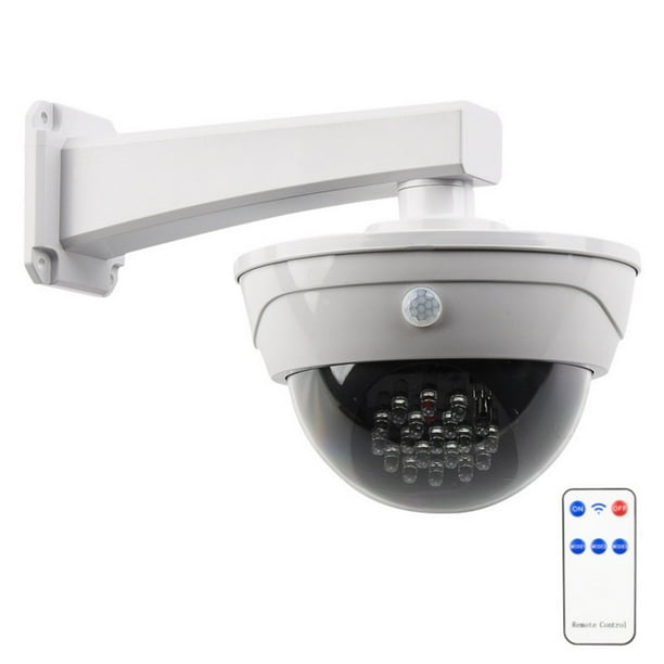 Solar Powered Security Camera Flashing with LED PIR Motion Sensor