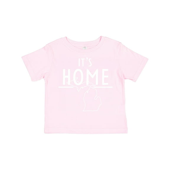 Inktastic It's Home State of Michigan Outline Boys or Girls Toddler T-Shirt