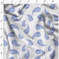 thumbnail image 3 of Soimoi Cotton Cambric Blue Fabric By the Yard - 42 Inch Wide - Paisley Pattern Fabric - Botanical and Elegant Designs for Various Uses Printed Fabric, 3 of 6