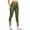 Green, variant on UTTOASFAY Woman Pants Women'S Tight Elastic Quick Drying Yoga Pants Reflective Seven Point Yoga Pants Green L