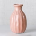 thumbnail image 3 of Leonard Flower Vase Shelf Decor Table Decor Vases for Decor Shelf Decor Accents Ceramic Vase Retro Decor Modern Farmhouse Decor Table Decorations for Living Room Fireplace Decor Small Vase Pink, 3 of 7