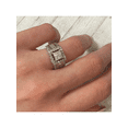 thumbnail image 6 of Rachel Koen Princess & Round Diamond Engagement Ring 14K White Gold 2.00Ct SZ 5, 6 of 6