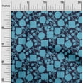 thumbnail image 2 of oneOone Cotton Poplin Medium Blue Fabric Floral Sewing Fabric By The Yard Printed Diy Clothing Sewing Supplies 42 Inch Wide, 2 of 5
