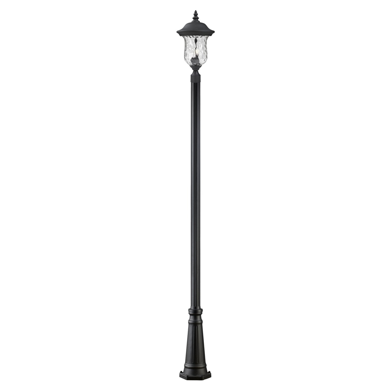 2 Light Outdoor Post Mount Lantern In Gothic Style 10 Inches Wide By 114.25 Inches High Z-Lite 533Phm-519P-Bk