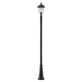 thumbnail image 2 of 2 Light Outdoor Post Mount Lantern In Gothic Style 10 Inches Wide By 114.25 Inches High Z-Lite 533Phm-519P-Bk, 2 of 2