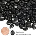 thumbnail image 6 of GASPRO 10 Pound Black Pebbles for Indoor Plants, 3/8 Inch Natural Decorative River Rocks for Vase, Garden, Landscaping, Succulents, Highly Polished, 6 of 7