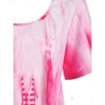 thumbnail image 3 of Más el tamaño del tinte del lazo Alto Bajo camiseta Rosegal Camisetas tallas grandes, 3 of 5