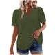 thumbnail image 2 of mfyjkho Tops Y Blusas Para Mujer, Blusa De Encaje Con Cuello Redondo Y Manga Corta Para Mujer Tops De Tallas Grandes Xl, 2 of 8