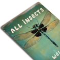 thumbnail image 7 of Vintage "All Insects Welcome Here" Metal Tin Sign - Rustic Outdoor/Indoor Wall Decor for Garden, Yard, Bar &amp; Home - Durable Weather-Resistant Iron Art with Dragonfly Design, 7 of 7