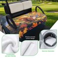 thumbnail image 5 of Golf Cart Seat Covers for 2 Seater,Fall Forest Squirrel Microfiber Cart Seat Towel Blanket,Orange Maple Leaf Autumn Mushroom Absorbent Breathable NonSlip Bench Seats Protector for Golf Course 51"x31", 5 of 9