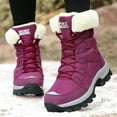 thumbnail image 2 of Women's Winter Snow Boots - Waterproof Platform Hiking Boots with Cotton-lined & Anti-Slip Sole, 2 of 9
