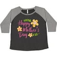 thumbnail image 3 of Inktastic Happy Mothers Day with Flowers Women's Plus Size T-Shirt, 3 of 5