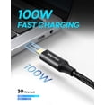 thumbnail image 4 of Cable de extensión USB C CLEEFUN de 0,3 m/1 pie USB C 3.2 macho a hembra, 4 of 7