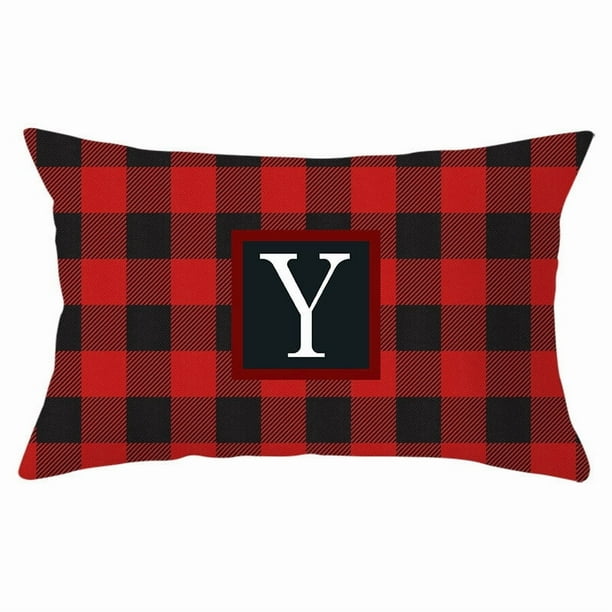 Funda de almohada navideña con diseño de muñeco sin rostro, gnomo enano, duende, enrejado, árbol de Navidad, copo de nieve, lino estampado, funda de almohada para sofá, funda de almohada de piel de me
