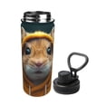 thumbnail image 2 of Fotbe Modern Yellow Sweater Guinea Pig Pattern 18 Oz Sports Insulated Kettle Vacuum Cup Stainless Steel Travel Mug Cup Thermal Flask,Insulated Kettle for Cycling Gym Basketball Outdoor, 2 of 7