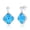 Aqua, variant on Genuine Millefiori Murano Glass Earrings – Italian Artisan Jewelry in 925 Sterling Silver – Handcrafted in Murano, Italy