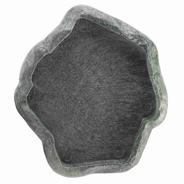 Comedero para comida y agua de roca para reptiles Nikou Alimentador de reptiles Resina ABS Verde S