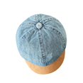 thumbnail image 1 of Gorra de béisbol para niños, gorra de béisbol, visera de moda, de mezclilla lavada, gorra informal con visera Azul, 1 of 9