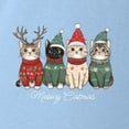thumbnail image 2 of Wild Bobby Meowy Catmas, Christmas Cat Lover Design Unisex Sweater Crewneck Sweatshirt, 2 of 4