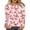 a-Light Pink7926, variant on Women's T-Shirt Cartoon Strawberry Print Long Sleeve Tees Crewneck Relaxed Fit Casual Top For Holiday Daily Outdoor Wear Fashionable Top