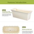 thumbnail image 4 of Clearance! Window Box Planter Pots for Plants House Plants Indoor Planter Rectangular Windowsill Box Vegetables Pot Outdoor Spring Home Garden Patio Modern Decor Flower Pots,D, 4 of 9
