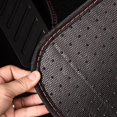 thumbnail image 6 of CAR PASS Rainbow Waterproof Universal Fit Faux Leather Car Carpet- Anti-Slip Nibbed Backing Floor Mats for SUV, Vans,Sedans,Trucks, Automotive Set of 4 for Women (Black with Red), 6 of 7