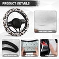 thumbnail image 5 of Uorisanigo Dog Print Car Steering Wheel Protector for Winter 15 Inch Car Wheel Cover for Women Breathable Steering Wheel Cover for Most Vehicle Fuzzy Steering Wheel Cover Gift for Birthday, 5 of 8