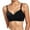 Black, variant on Women's Seamless Sports Bra - Lace Wireless Bralette Double-Strap Adjustable Cross-Back V-Neck Comfortable Everyday Bras Lightly Padded Wireless Bra White M