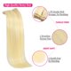 thumbnail image 5 of Extensiones de cabello humano real FZV con clip, 120 g, 8 unidades, rubio, 5 of 8