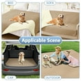 thumbnail image 4 of Smiry Waterproof Dog Couch Covers, Washable Dog Blankets For Sofa & Bed, Reversible Furniture Protector For Pets (82x82 Inch, Camel/Beige), 4 of 7