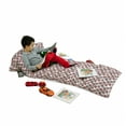 thumbnail image 3 of Crabs Floor Pillow Lounger Cover, Sea Animals Theme Illustration of Crabs on White Background Pattern Art Print, Nap Mat Printed Fabric Case for 5 Pillows, 88" x 36", Ruby and Grey, by Ambesonne, 3 of 5