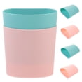 thumbnail image 4 of 6Pcs Pink Hanging Storage Cup Large Capacity Quality Assurance for Home Users Beauty Salon, 4 of 8