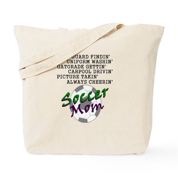 CafePress - SOCCER MOM Tote Bag - Unisex Canvas Tote Bag, Beige, 1-Piece