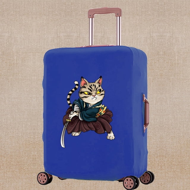 Luggage Cover Elasticity Dust-proof Travel Accessory Covers Apply To 18-32 Inch Suitcase Samurai Print Trolley Protective Case 8samurai026 M (22-25inch)
