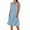 Sky Blue, variant on Ecqkame Plus Size Dresses for Women Cotton Linen Elegant Flowy Sundress Sleeveless Crew Neck Loose Dress with Pockets Khaki-A XL