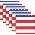 thumbnail image 6 of GZHJMY Soft Reusable Satin Table Decorative Napkins,20x20InX6 PCSAmerican Flag,Family Dinner Wedding Banquet, Cocktail Party, Kitchen,Birthday Party, 6 of 7