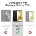 thumbnail image 2 of JETech Case for Samsung Galaxy S22+ / S22 Plus 5G 6.6-Inch, Non-Yellowing Shockproof Bumper Protective Phone Cover, Anti-Scratch Hard PC Back (Black), 2 of 6
