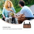thumbnail image 6 of Wheelchair Side Bag with Reflective Strip - Arm Rest Pouch and Drink - Wheel Chair Accessories Organizers and Water Bottle Holder, 6 of 7