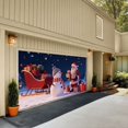 thumbnail image 4 of Liyamei Large Garage Door Banner For Outdoor Holiday Double Xmas Yard Sign With Reinforced Edges And Festive Designs, 4 of 5