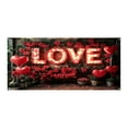 thumbnail image 2 of Meggemo 78.7 x 59.1 Inches Valentine's Day Garage Door Banner Backdrop Outdoor Yard Party Decor Romantic Hanging Flag Decoration, 2 of 6