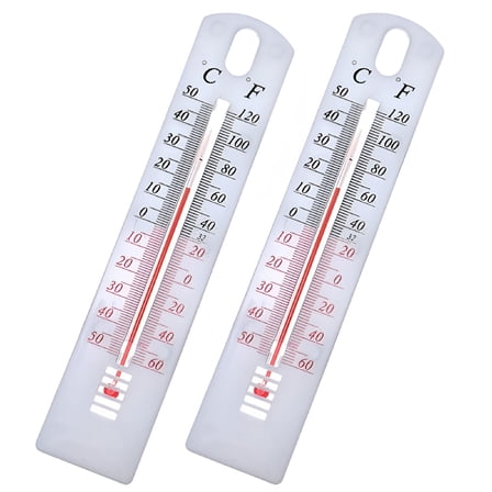 ACDANC 2Pcs Wall Thermometer Indoor Outdoor Hanging Garden Greenhouse House Office Room