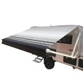 thumbnail image 1 of ALEKO Motorized Retractable RV Awning 13X8 ft Camping Vinyl Canopy Black Stripes, 1 of 12